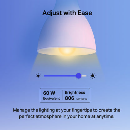 TP-Link Tapo L535E / L520E / L530E / L510E Smart WIFI LED Light Bulb, Dimmable / Multicolored, Voice Control, Remote Control, Away Mode, E27 Socket, Energy Saving, Schedule & Timer, No Hub Required