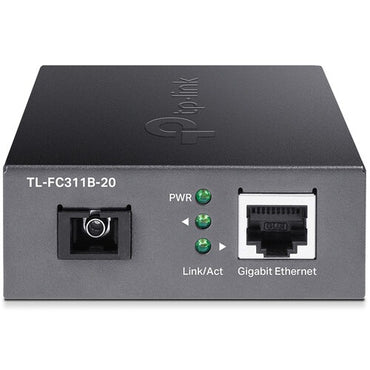TP-Link TL-FC311B-20 10/100/1000Mbps WDM Single-Mode Media Converter Fiber Optic Transceiver UTP TP LINK TPLINK