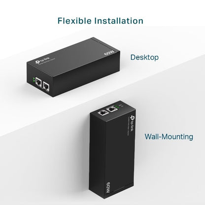 TP-Link TL-POE170S PoE++ Injector 10/100/1000Mbps Gigabit Ethernet Desktop & Wall Mounting (Plug & Play) with 100-240V AC Power Supply TP LINK TPLINK