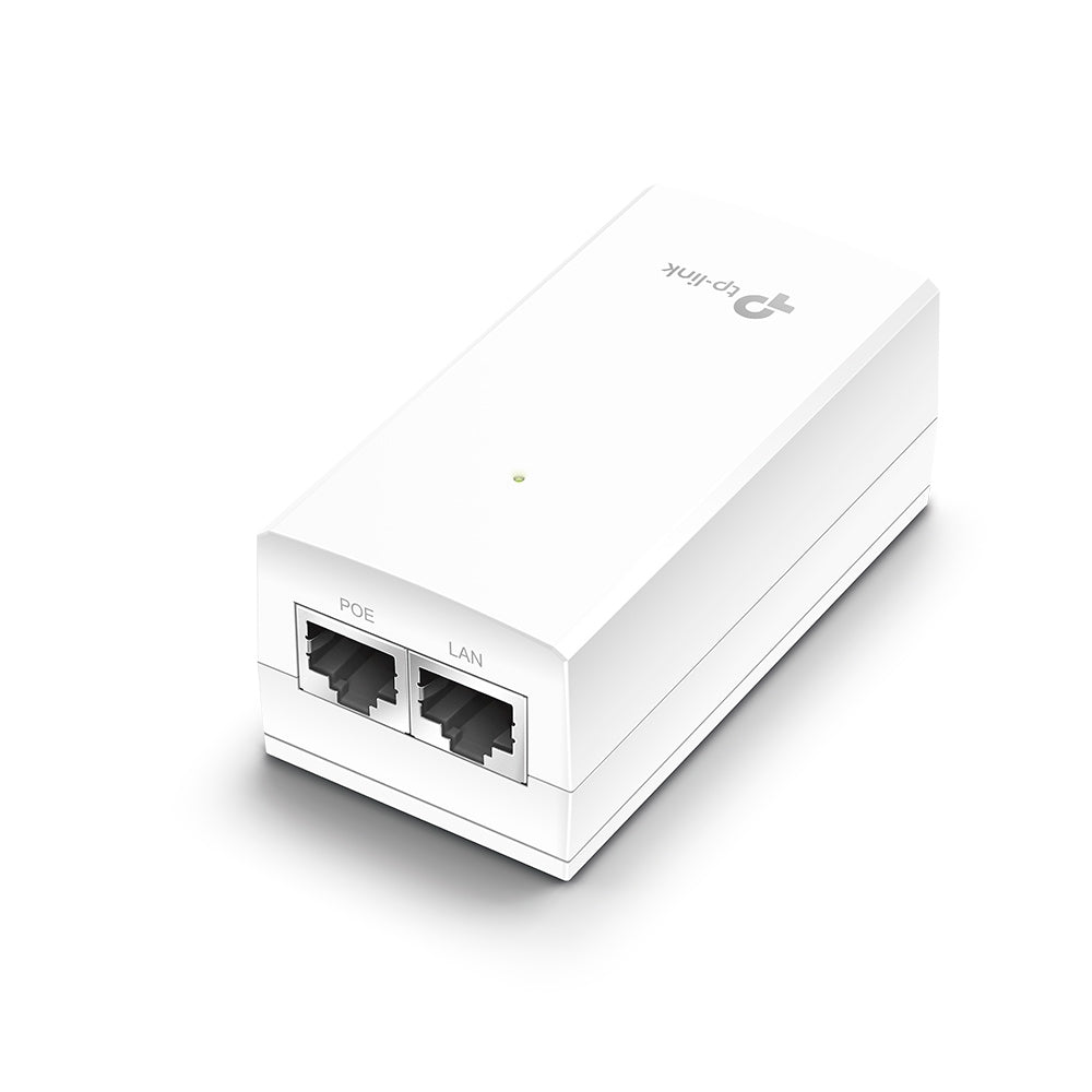 TP-Link TL-POE2412G Gigabit 24VDC Passive PoE Injector Adapter with Gigabit PoE / Non-PoE Ethernet Ports, Wall Mounting Design, 12W PoE Power, Driver Free