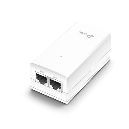 TP-Link TL-POE2412G Gigabit 24VDC Passive PoE Injector Adapter with Gigabit PoE / Non-PoE Ethernet Ports, Wall Mounting Design, 12W PoE Power, Driver Free
