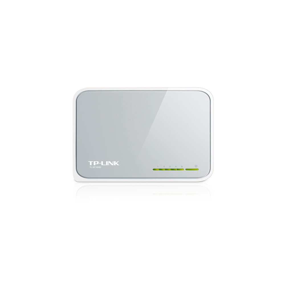 [CLEARANCE] TP-Link TL-SF1005D 5-Port 10/100Mbps Desktop Switch with RJ45 Ports Supports Auto MDI / MDIX, Driver Free, 802.3X Flow Control, Green Ethernet Technology