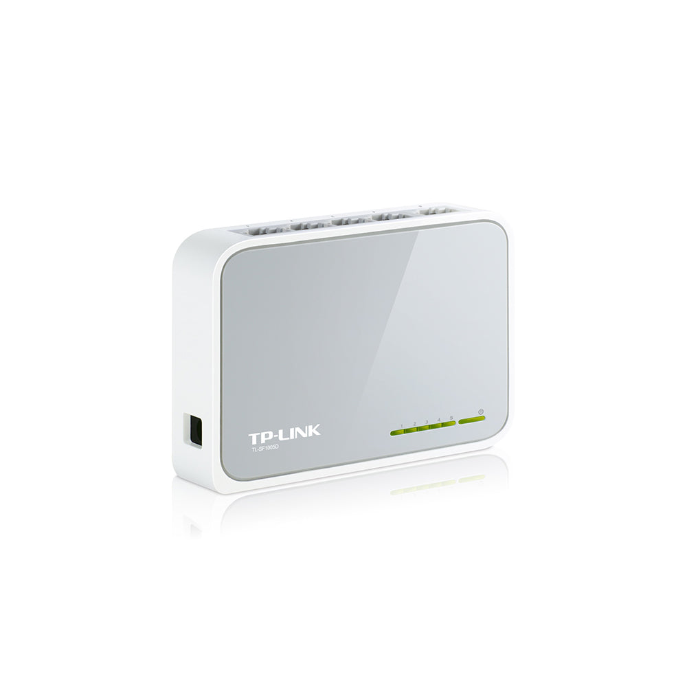 [CLEARANCE] TP-Link TL-SF1005D 5-Port 10/100Mbps Desktop Switch with RJ45 Ports Supports Auto MDI / MDIX, Driver Free, 802.3X Flow Control, Green Ethernet Technology