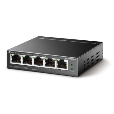 TP-Link TL-SF1005LP 5-Port 10/100Mbps Desktop Switch with 4-Port PoE Fanless Fast Ethernet RJ45 Network Switch Hub (Plug & Play) with Auto-Negotiation and Auto-MDI/MDIX Support TP LINk TPLINK
