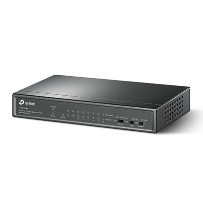 TP-Link TL-SF1009P 9-Port 10/100Mbps Desktop Switch with 8-Port PoE+ 65W Fanless Fast Ethernet Netowrk Switch Hub (Plug & Play) with Auto-Negotiation and Auto-MDI/MDIX TP LINK TPLINK