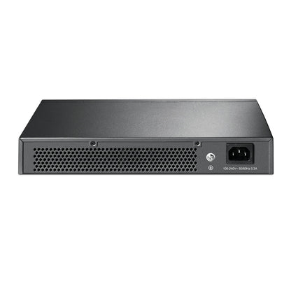 TP-Link TL-SG1016D 16-Port Gigabit Desktop Switch (Unmanaged) 1U 13-inch Rackmount, 16x Gigabit 10/100/1000Mbps RJ45 Ethernet Ports, 32Gbps Switching Capacity, 8K MAC Address Table, Support Auto MDI/MDIX, QoS Network Switch