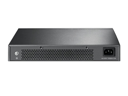 TP-Link 24 Port Gigabit Desktop / Rackmount Easy SMART Network Switch Fast Ethernet RJ45 Hub 10/100/1000Mbps Fanless Rack-Mountable Design with Auto-Negotiation Auto-MDI/MDIX Web Based UI User Interface | TL-SG1024DE, TL-SG1024D, TL-SG1024