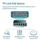 TP-Link TL-SG105PE 5-Port Gigabit Easy Smart Switch with 4-Port PoE+, 5x 10/100/1000Mbps RJ45 Ethernet Ports, 10Gbps, 802.3at/af, 65W PoE Power, PoE Auto Recovery, MTU/Port/Tag-based VLAN, QoS, IGMP Snooping, Web/Utility Management