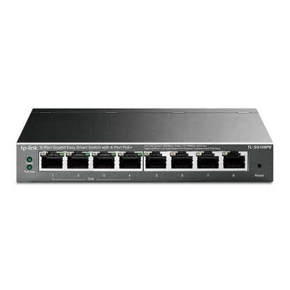 TP-Link TL-SG108PE 8 Port Gigabit Easy Smart Switch with 4 Port PoE 10/100/1000Mbps RJ45 Ethernet Hub - Smart Network Devices | TPLINK TP LINK