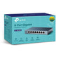 TP-Link TL-SG108 8-Port Gigabit Desktop Switch (Unmanaged) 8x 10/100/1000Mbps RJ45 Ethernet Ports Support Auto-MDI/MDIX with 4K MAC Address Table, 802.3X Flow Control, 802.1p/DSCP QoS, IGMP Snooping, Green Technology