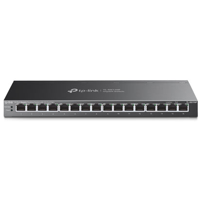 TP-Link TL-SG116P 16-Port Gigabit Ethernet Switch with 16 PoE+ Ports (120W Budget) for IP Surveillance Cameras, Phones, Access Points & NVRs | Unmaged Desktop Network Switch | TP LINK TPLINK