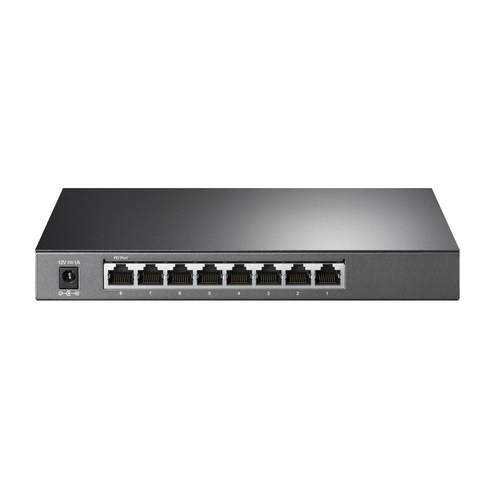 TP-Link TL-SG2008 8-Port Gigabit Smart Switch 8x RJ45 Ports, 1 PoE IN Port, Integration with Omada SDN Controller, Static Routing, 802.1Q VLAN, STP/RSTP/MSTP, IGMP Snooping, QoS, ACL, Dual Image, IPv6, SMP