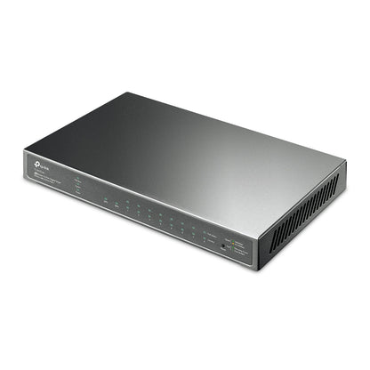 TP-Link TL-SG2210P 10-Port Gigabit Smart Switch with 8-Port PoE+, 2 SFP Slots, 58W PoE Power, Integration with Omada SDN Controller, 802.1Q VLAN, STP/RSTP/MSTP, IGMP Snooping, QoS, Robust Security, SNMP, Dual Image, IPv6