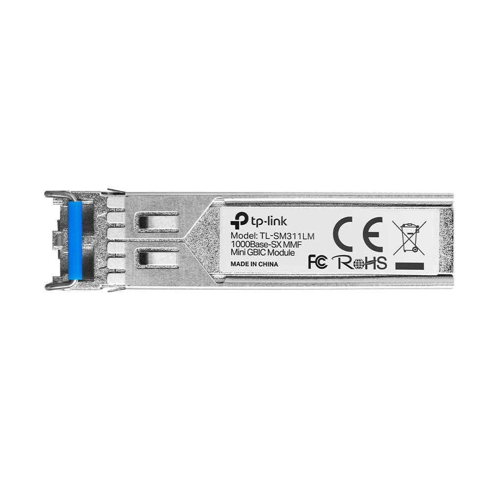 TP-Link TL-SM311LM Multi-Mode Fiber MiniGBIC Module Up to 275m / 550m Distance, LC/UPC-Type Mini-GBIC Port, Up to 1.25 Gb/s Throughput, 802.3z Fiber Channel, Work with MC200CM for Managed/Smart Switches