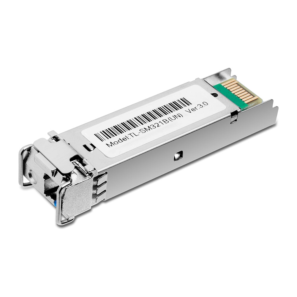 TP-Link TL-SM321B 1000Base-BX WDM Bi-Directional SFP Module Hot-Swappable Single-Mode Fiber Optic Transceiver with Up to 20 km Transmission Range TP LINK TPLINK