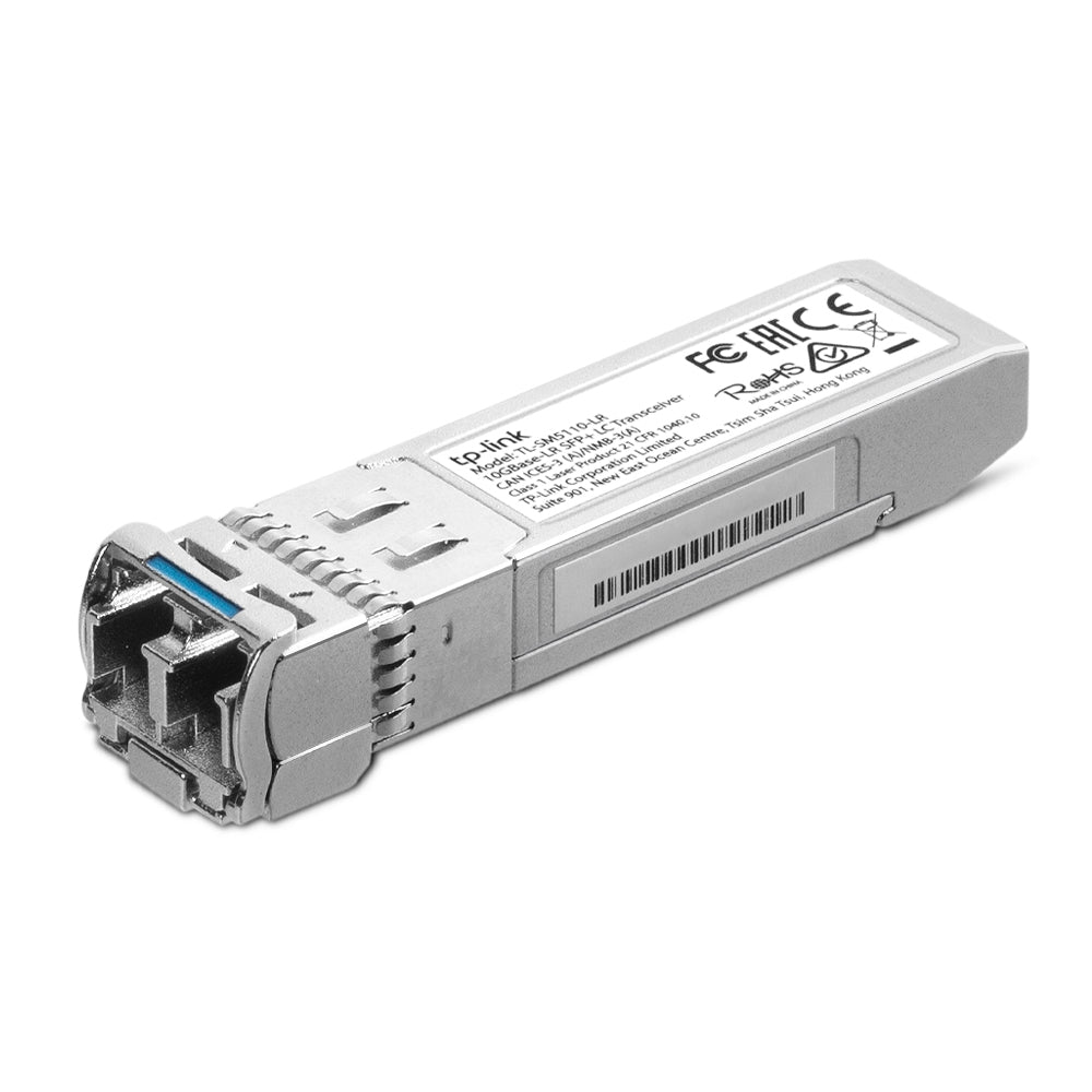 TP-Link TL-SM5110-LR 10GBase-LR SFP+ LC Transceiver Hot-Pluggable Single-Mode 10Gbps Gigabit Ethernet Fiber Optic Network with Up to 10 km Max. Cable Length TP LINK TPLINK