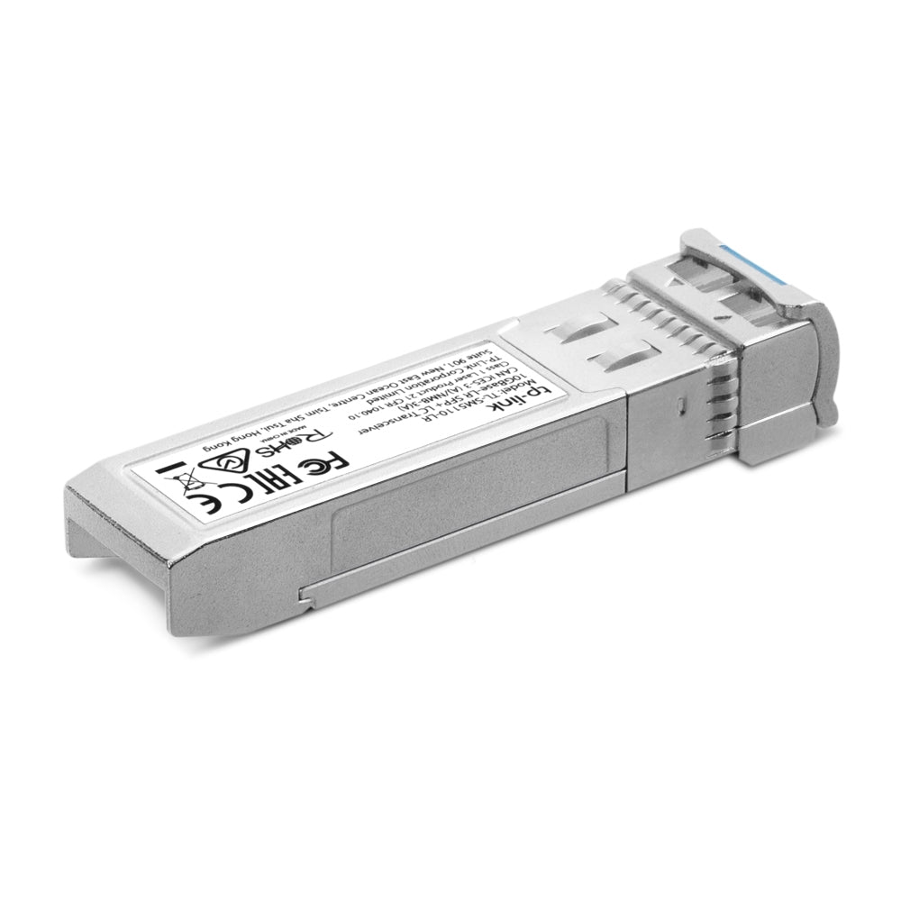 TP-Link TL-SM5110-LR 10GBase-LR SFP+ LC Transceiver Hot-Pluggable Single-Mode 10Gbps Gigabit Ethernet Fiber Optic Network with Up to 10 km Max. Cable Length TP LINK TPLINK