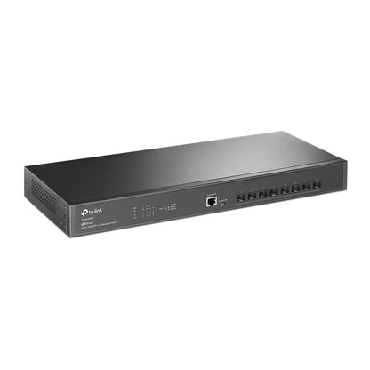 TP-Link TL-SX3008F 8-Port 10GE SFP+ L2+ Managed Switch 1U 19-inch Rackmount with Up to 160Gbps Switching Capacity, 119.04Mpps Forwarding Rate, Integration with Omada SDN Controller, Static Routing, QoS, SNMP, Dual Image, IPv6