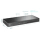 [CLEARANCE] TP-Link TL-SX3008F 8-Port 10GE SFP+ L2+ Managed Switch 1U 19-inch Rackmount with Up to 160Gbps Switching Capacity, 119.04Mpps Forwarding Rate, Integration with Omada SDN Controller, Static Routing, QoS, SNMP, Dual Image, IPv6