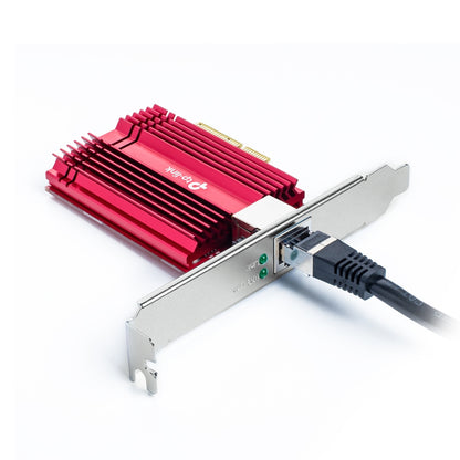 [CLEARANCE] TP-Link TX401 10 Gigabit PCIe 3.0 Network Adapter 10Gbps Multi-Speed Booster Supports Windows 11/10/8.1/8/7, Windows Servers 2019/2016/2012 R2, Linux OS TP LINK TPLINK