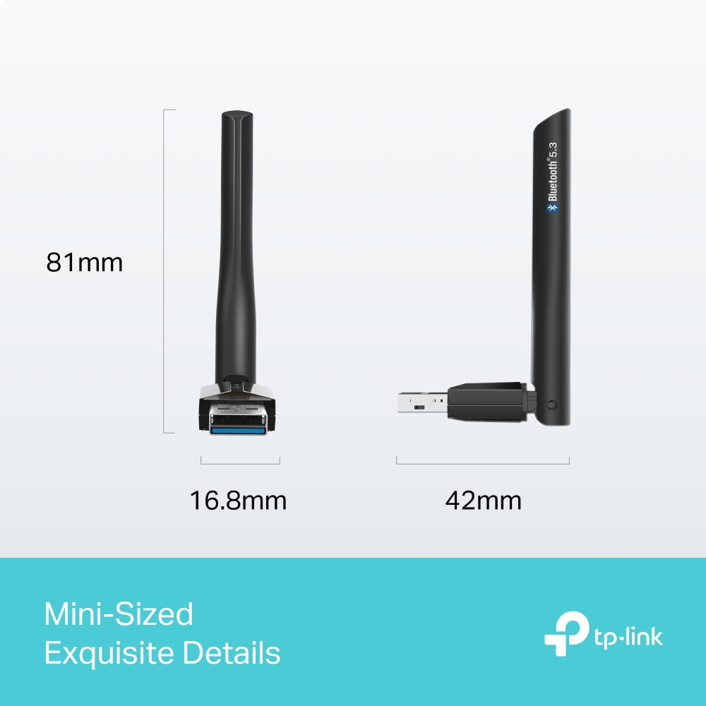 TP-Link UB500 Plus Long Range Wireless USB Adapter with USB Interface, Bluetooth 5.3 and High Performance Anten for Internet and Networking
