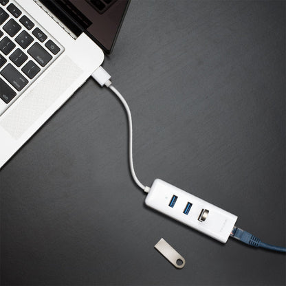 TP-Link UE330 USB 3.0 3-Port Hub & Gigabit Ethernet Adapter 2-in-1 USB Adapter Driver Free Up to 1000Mbps for Windows XP / Vista / 7 / 8 / 8.1 / 10, macOS X (10.9 and later), Linux OS