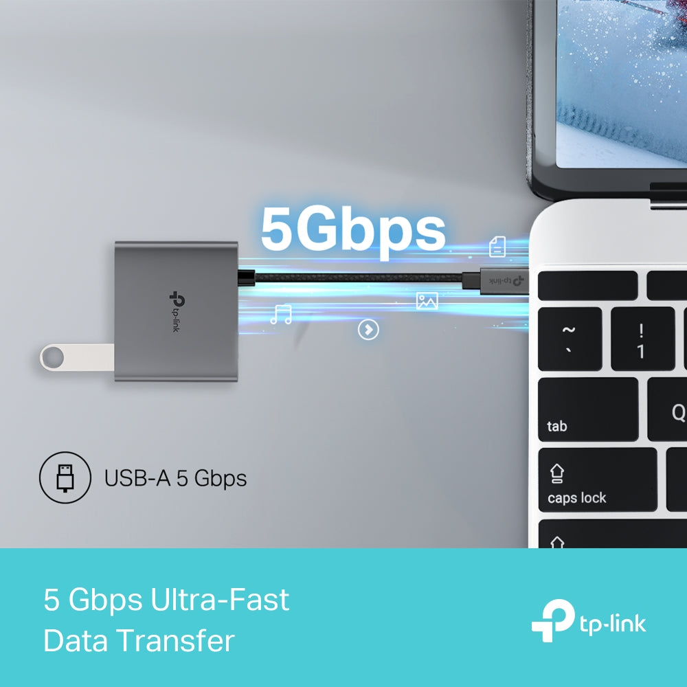 TP-Link UH9120C 9 in 1 Hub with 4K 60Hz HDMI, 2 USB-A 3.0, USB Type-C 3.0, PD100W Fast Charging, SD / TF 20MB/s Card Slots, RJ45 1Gbps Ethernet Ports, 5Gbps SuperSpeed Data Transfer, Multicompatible Plug & Play for PC Desktop Laptop