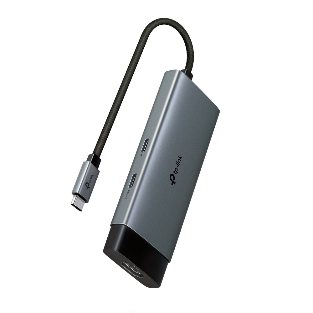 TP-Link UH9120C 9 in 1 Hub with 4K 60Hz HDMI, 2 USB-A 3.0, USB Type-C 3.0, PD100W Fast Charging, SD / TF 20MB/s Card Slots, RJ45 1Gbps Ethernet Ports, 5Gbps SuperSpeed Data Transfer, Multicompatible Plug & Play for PC Desktop Laptop