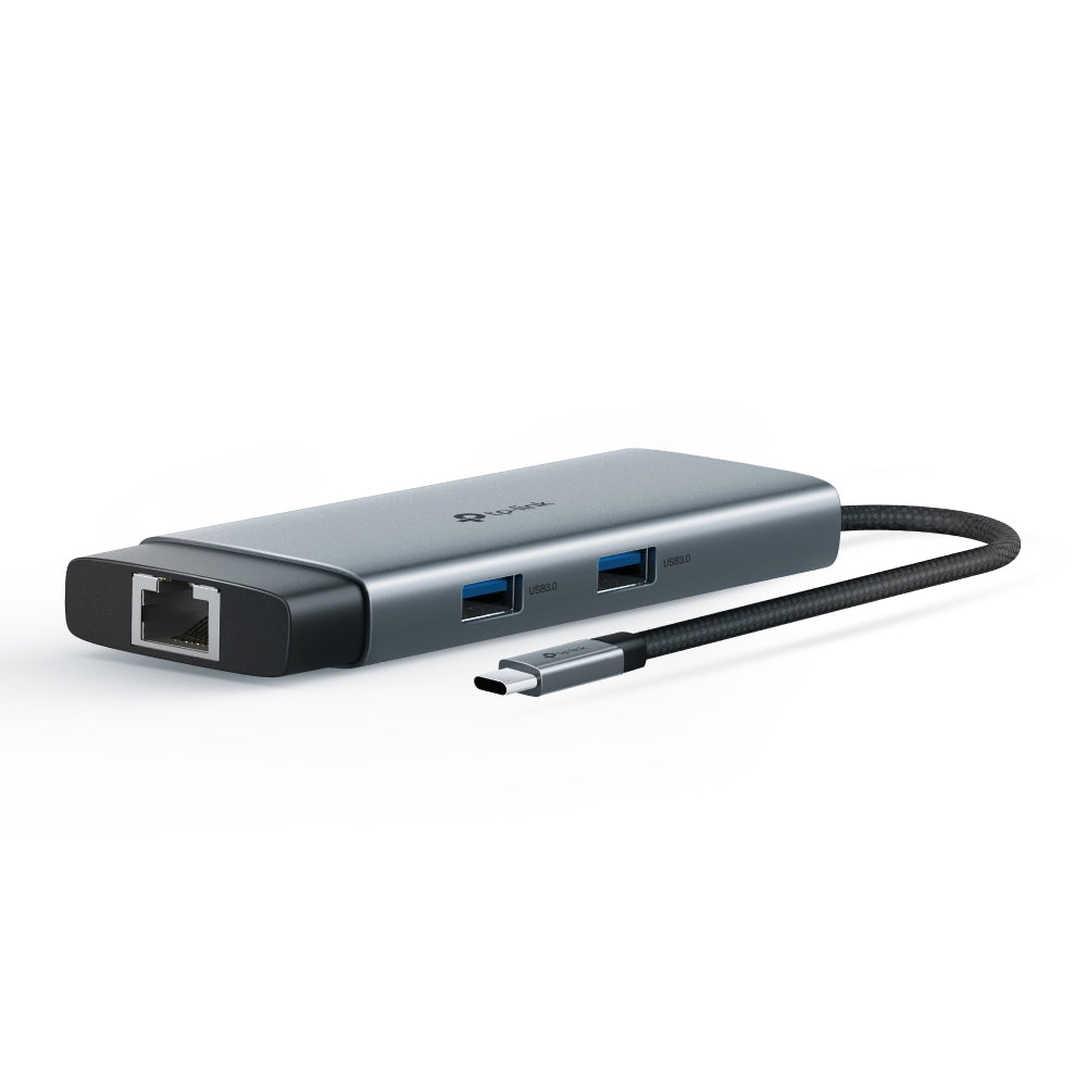 TP-Link UH9120C 9 in 1 Hub with 4K 60Hz HDMI, 2 USB-A 3.0, USB Type-C 3.0, PD100W Fast Charging, SD / TF 20MB/s Card Slots, RJ45 1Gbps Ethernet Ports, 5Gbps SuperSpeed Data Transfer, Multicompatible Plug & Play for PC Desktop Laptop