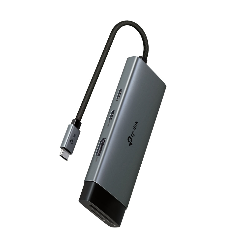 TP-Link UH9120C 9 in 1 Hub with 4K 60Hz HDMI, 2 USB-A 3.0, USB Type-C 3.0, PD100W Fast Charging, SD / TF 20MB/s Card Slots, RJ45 1Gbps Ethernet Ports, 5Gbps SuperSpeed Data Transfer, Multicompatible Plug & Play for PC Desktop Laptop