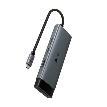 TP-Link UH9120C 9 in 1 Hub with 4K 60Hz HDMI, 2 USB-A 3.0, USB Type-C 3.0, PD100W Fast Charging, SD / TF 20MB/s Card Slots, RJ45 1Gbps Ethernet Ports, 5Gbps SuperSpeed Data Transfer, Multicompatible Plug & Play for PC Desktop Laptop