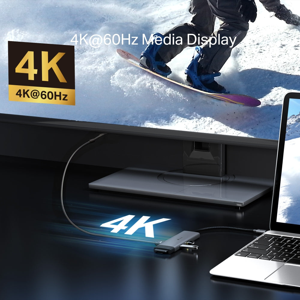 TP-Link UH9120C 9 in 1 Hub with 4K 60Hz HDMI, 2 USB-A 3.0, USB Type-C 3.0, PD100W Fast Charging, SD / TF 20MB/s Card Slots, RJ45 1Gbps Ethernet Ports, 5Gbps SuperSpeed Data Transfer, Multicompatible Plug & Play for PC Desktop Laptop