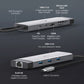 TP-Link UH9120C 9 in 1 Hub with 4K 60Hz HDMI, 2 USB-A 3.0, USB Type-C 3.0, PD100W Fast Charging, SD / TF 20MB/s Card Slots, RJ45 1Gbps Ethernet Ports, 5Gbps SuperSpeed Data Transfer, Multicompatible Plug & Play for PC Desktop Laptop