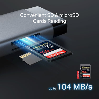 TP-Link UH9120C 9 in 1 Hub with 4K 60Hz HDMI, 2 USB-A 3.0, USB Type-C 3.0, PD100W Fast Charging, SD / TF 20MB/s Card Slots, RJ45 1Gbps Ethernet Ports, 5Gbps SuperSpeed Data Transfer, Multicompatible Plug & Play for PC Desktop Laptop