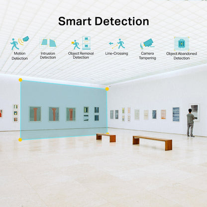 TP-Link VIGI C420I 2.8MM / 4MM 2MP IR Turret Network Security Surveillance Camera with Infrared Night Vision, Smart Detection, Remote Monitoring, PoE RJ45 Port CCTV TP LINK TPLINK