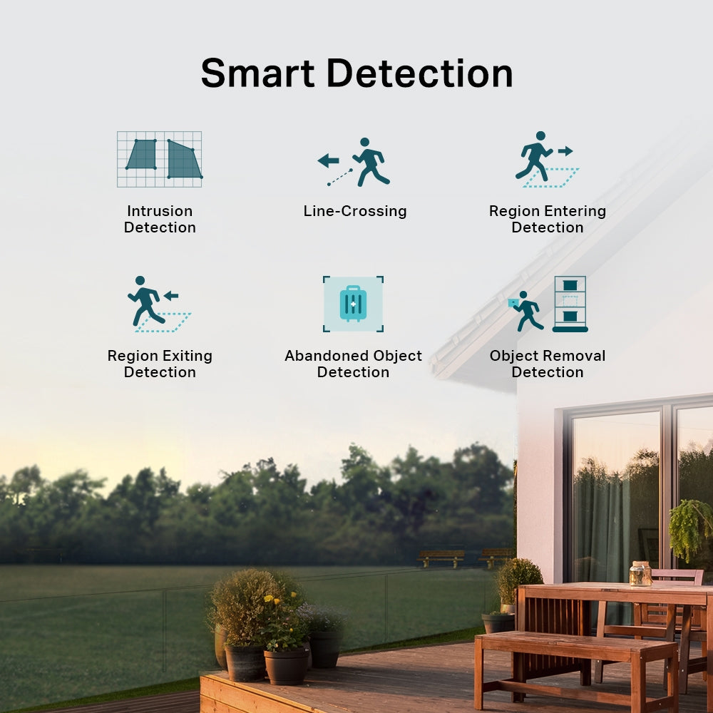 TP-Link VIGI C540V Outdoor Full Color 4 Megapixel Dual Lens 3x Zoom Pan & Tilt Network Security Night Vision Surveillance Camera IP66 Waterproof w/ SMART Detection, Onboard Storage, Instant Zoom, 2-Way Audio and H.265+ Video Coding