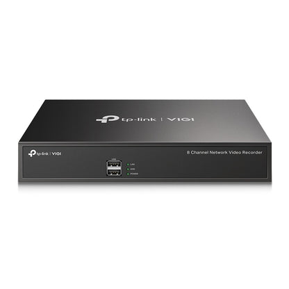 TP-Link VIGI NVR1008H 8-Channel Network Video Recorder H.265+ 4K UHD (Plug & Play) with ONVIF Barrier-Free Compatibility, Two-way Audio, Smart Detection, Remote Monitoring, 24/7 Recording CCTV NVR TP LINK TPLINK