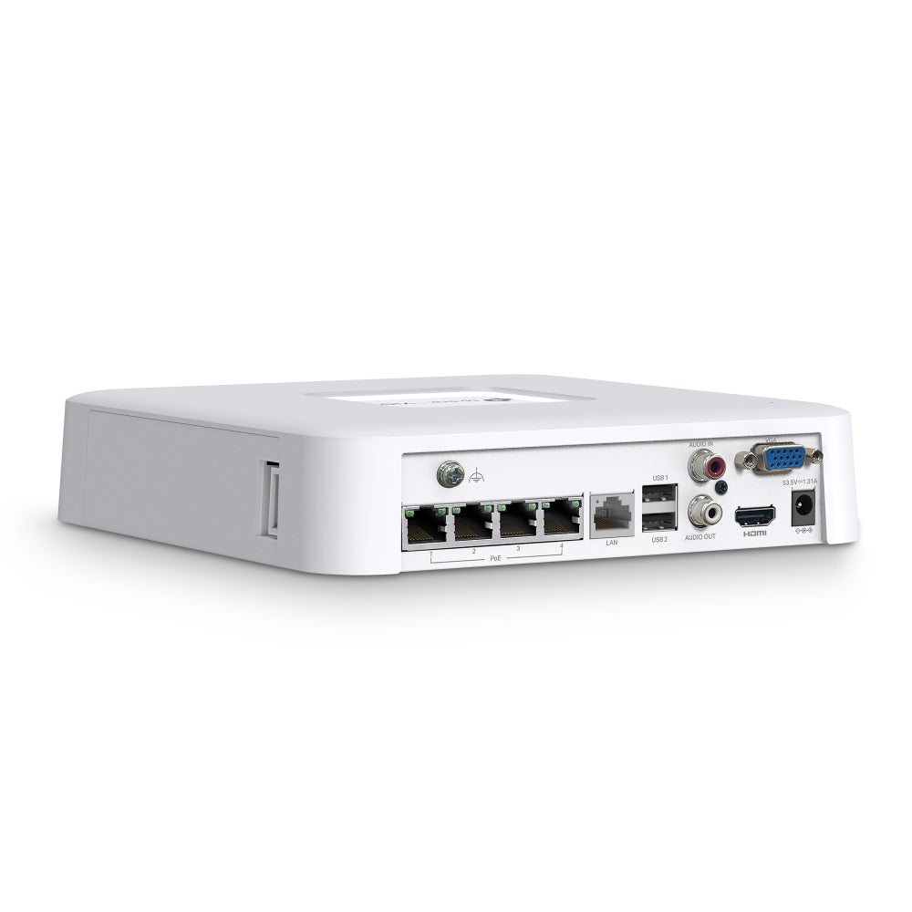 TP-Link VIGI NVR1104H-4P 4-Channel PoE+ Network Video Recorder with 4K HDMI Video Output, 16MP Decoding Capacity, ONVIF, Expandable Storage, Playback & Live Continuous Recording for IP Surveillance Security Cameras | TP LINK TPLINK