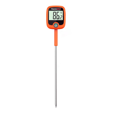 ThermoPro TP509 8" Fast Read Candy and Oil Thermometer with Included Pot Lip Clip Holder, IPX5 Waterproof Rating, and Stainless Steel Construction for Outdoor and Kitchen Cooking