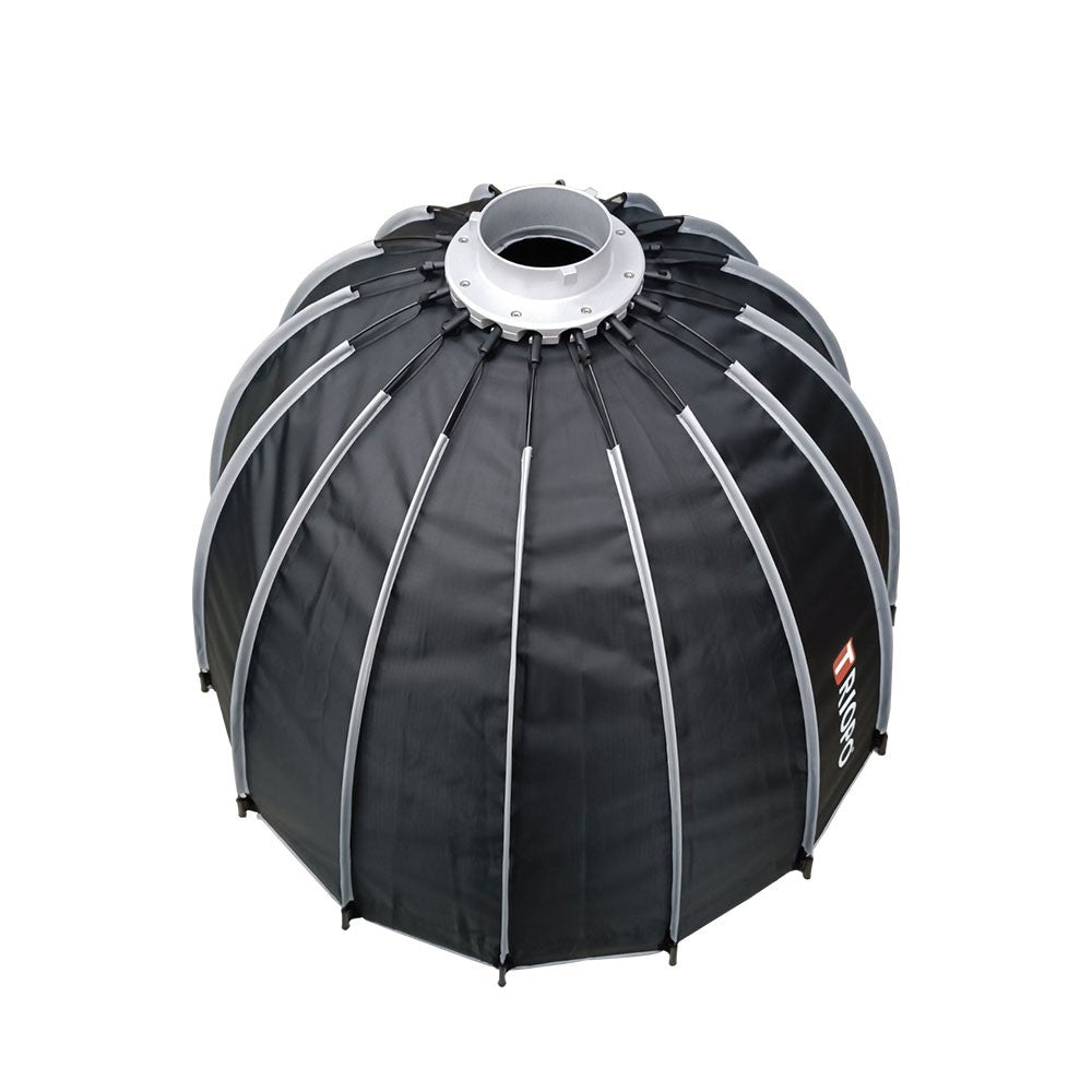 Triopo GP90 (90cm) Folding Parabolic Softbox with Bowens Mount Ring, Honeycomb Grid, Removable Front Diffuser, Reflective Silver Interior for Godox Nanlite Aputure Studio Light - Photography Lighting & Equipment