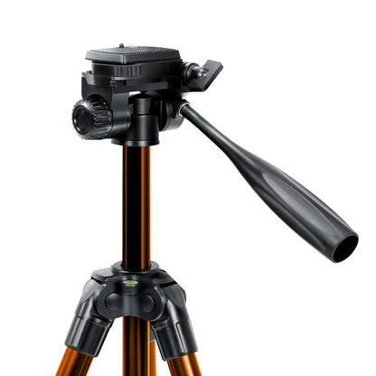 Triopo K168 4-Section Camera Tripod with 55" Max Height, 8Kg Max Payload and QR Quick Release Plate Mount for Professional Photography and Videography (Black)