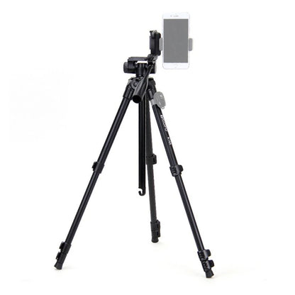 Triopo K168 4-Section Camera Tripod with 55" Max Height, 8Kg Max Payload and QR Quick Release Plate Mount for Professional Photography and Videography (Black)