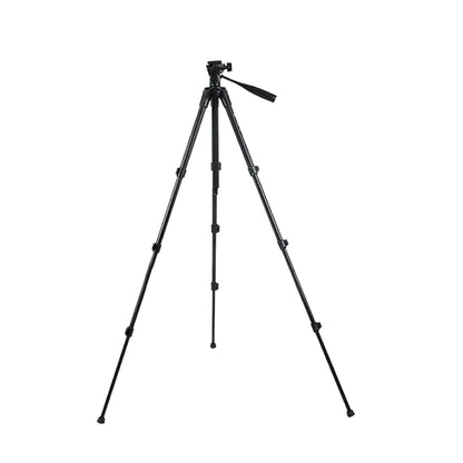Triopo K168 4-Section Camera Tripod with 55" Max Height, 8Kg Max Payload and QR Quick Release Plate Mount for Professional Photography and Videography (Black)