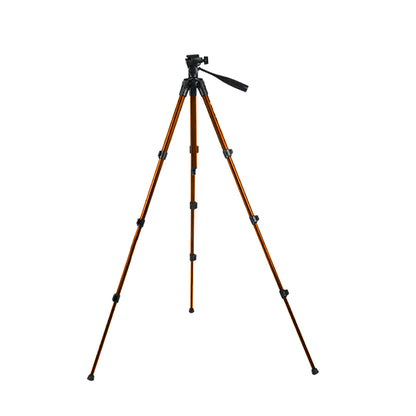 Triopo K168 4-Section Camera Tripod with 55" Max Height, 8Kg Max Payload and QR Quick Release Plate Mount for Professional Photography and Videography (Black)