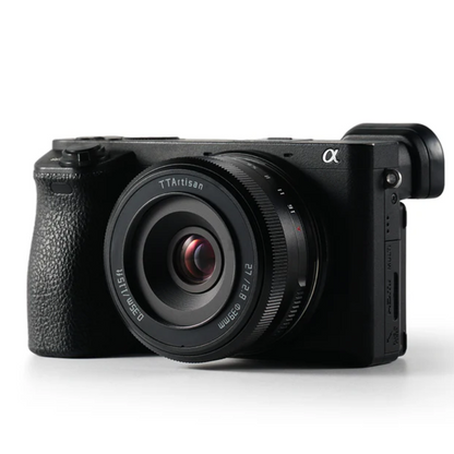 TTArtisan 27mm f/2.8 AF Autofocus APS-C Format Sony E Mount Portrait Pancake Prime Lens with STM Stepping AF Motor, 13.8" Focusing Distance and USB-C Port Firmware Upgrade for Smooth Bokeh, Landscape, Scenic Photography