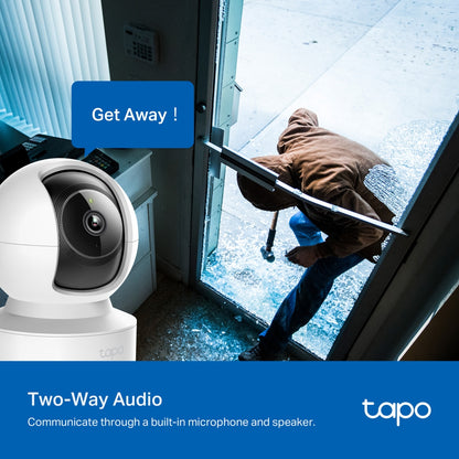 TP-Link Tapo C222 / C220 2K QHD / C200C 1080p Full HD Home CCTV WIFI Camera with 360° Pan / 114° Tilt, Night Vision, Smart AI Motion Detection, 2-Way Audio and 512GB MicroSD Slot for Home Security
