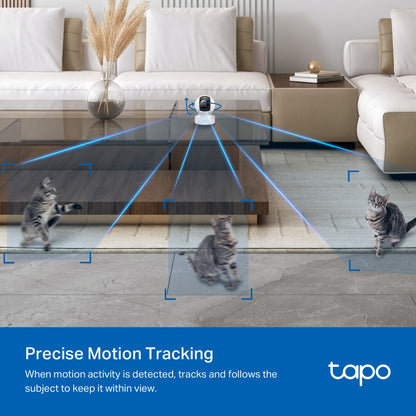TP-Link Tapo C222 / C220 2K QHD / C200C 1080p Full HD Home CCTV WIFI Camera with 360° Pan / 114° Tilt, Night Vision, Smart AI Motion Detection, 2-Way Audio and 512GB MicroSD Slot for Home Security