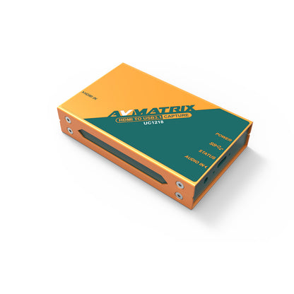 AVMatrix Uncompressed Video Capture UC1118 SDI / UC1218 HDMI / UC2018 HDMI/SDI to USB3.1 Type C with Auto Input Signal Detection, Up to 1080p60, Rate Up to 200MB/s via USB 3.1 Gen1 for Windows, Linux, macOS