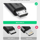 UGREEN Micro USB 2.0 Male to USB-A Female OTG Adapter Cable with 480Mbps Data Speed - Black for Smartphone and Tablet (0.15 Meter) | 10396