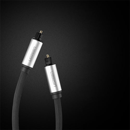 UGREEN 1-Meter / 1.5 Meter / 2-Meter / 3 Meters Toslink Digital Audio Cable with Cotton Braided Sleeves, and 7.1 Surround Sound Support for TV, Home Theater, Amplifier, Receiver | 10539 10542 10540 10541